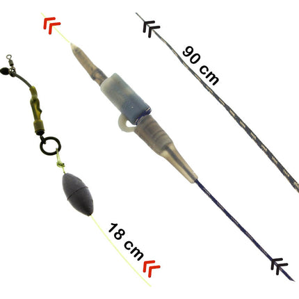 PB Products R2G SR Clip Leader 90/ Ronnie Hinged Stiff 2pcs Weed