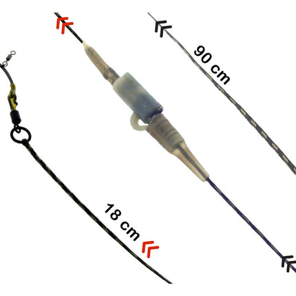 PB Products R2G SR Clip Leader 90 /Ronnie Rig Soft 2pcs Weed