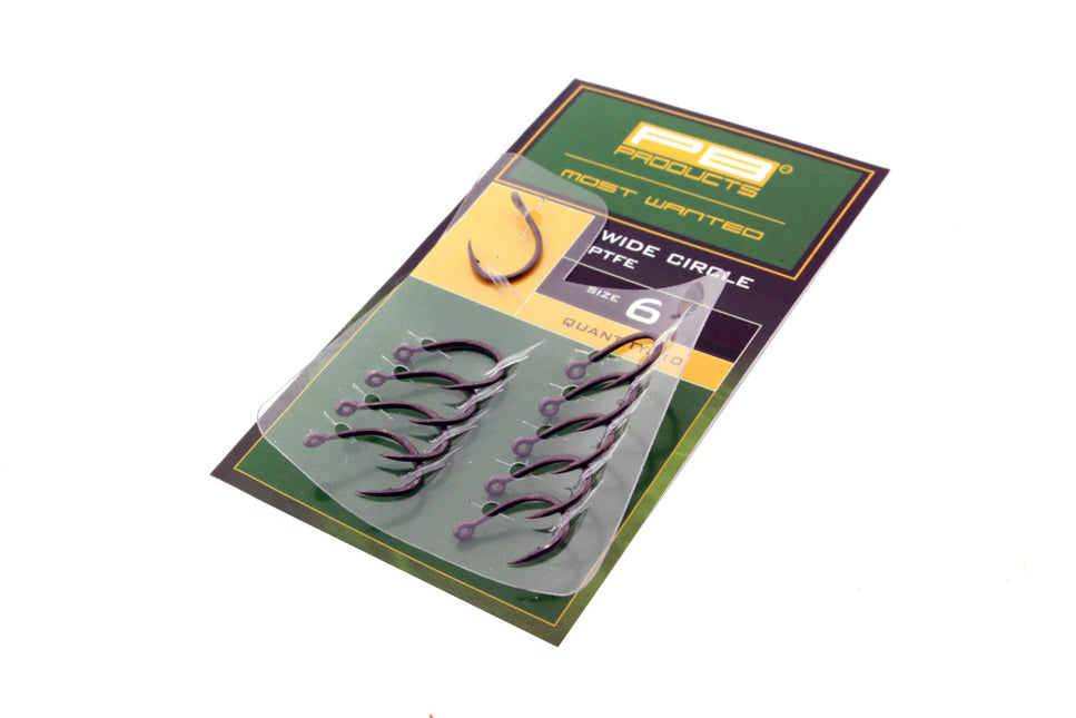 PB Products Wide Circle Hook PTFE 10pcs