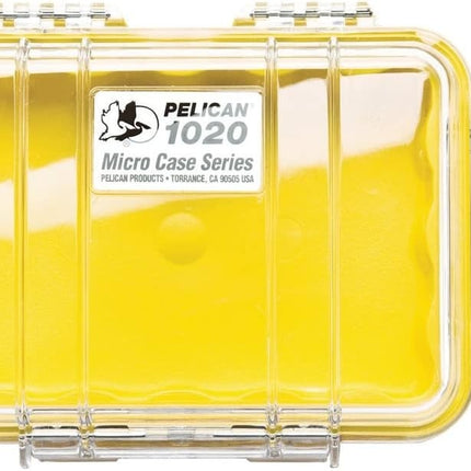 Peli Micro Case 1020 - Yellow / Clear