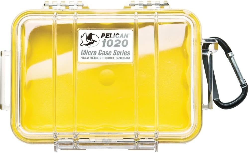 Peli Micro Case 1020 - Yellow / Clear