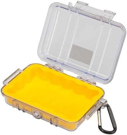 Peli Micro Case 1020 - Yellow / Clear