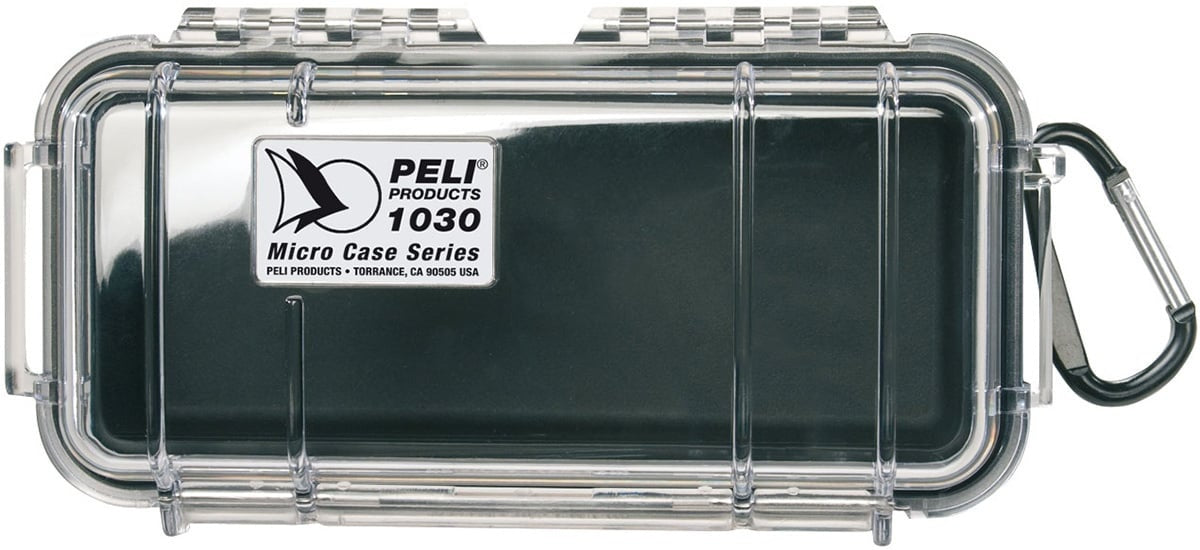 Peli Micro Case 1030 - Black / Clear