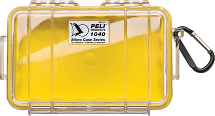 Peli Micro Case 1040 - Yellow / Clear