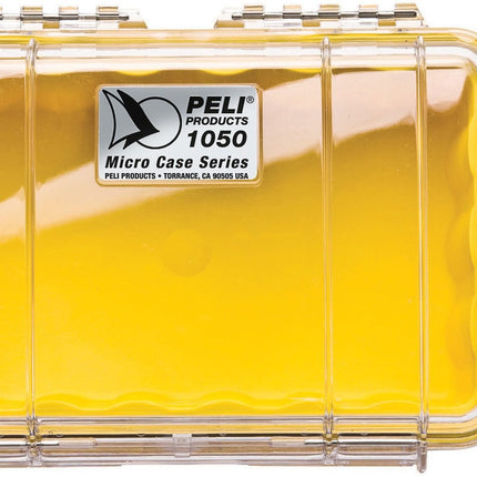Peli Micro Case 1050 - Yellow / Clear