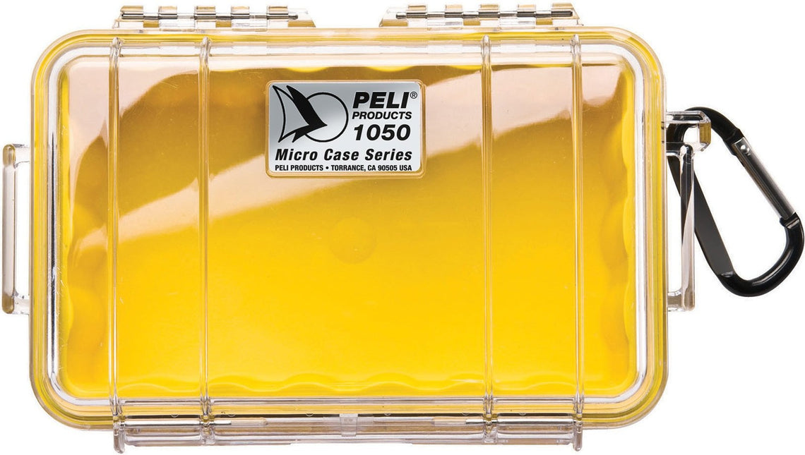 Peli Micro Case 1050 - Yellow / Clear