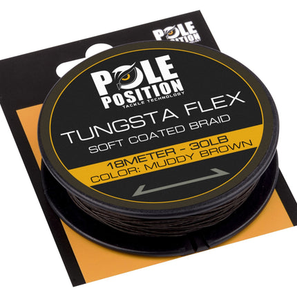 Pole Position Tungsta Flex Coated Braid Tungstaflex 30LB 18M