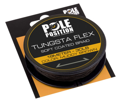 Pole Position Tungsta Flex Coated Braid Tungstaflex 30LB 18M