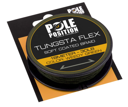 Pole Position Tungsta Flex Coated Braid Tungstaflex 30LB 18M