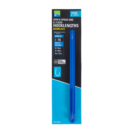 Preston GPM-B Spade End Hooklengths 15cm