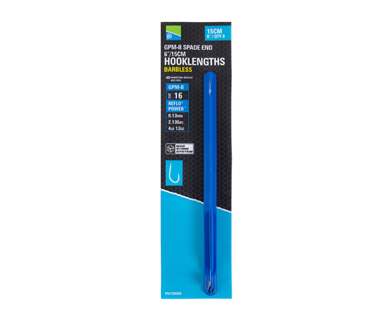 Preston GPM-B Spade End Hooklengths 15cm