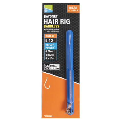 Preston KKH-B Mag Store Bayonet Hair Rigs 4"/10cm