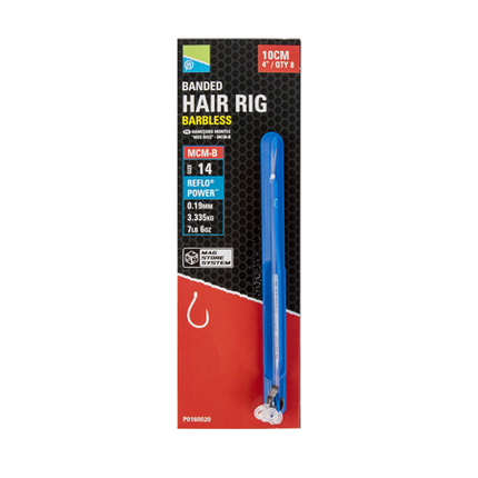 Preston MCM-B Mag Store Banded Hair Rigs 4"/10cm