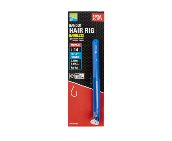 Preston MCM-B Mag Store Banded Hair Rigs 4"/10cm