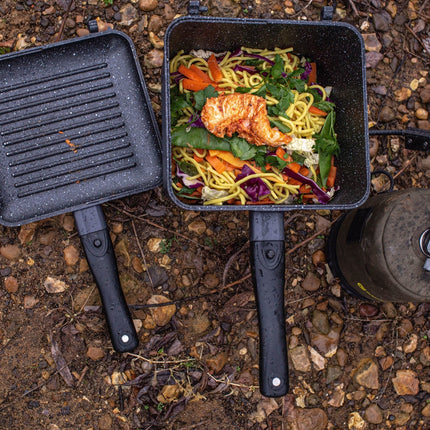 RidgeMonkey Connect Deep Pan & Griddle XL Granite Edition