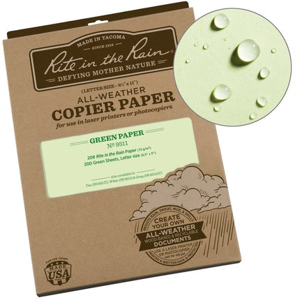 All-Weather Printer Paper 200 pages - Green