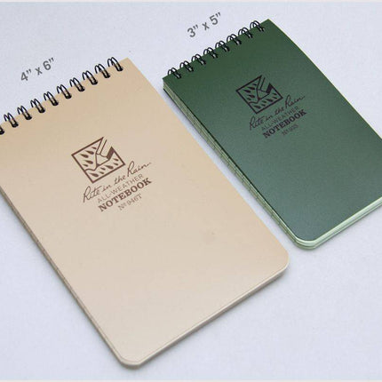 Pocket Top Spiral Notebook 10 X15cm - Olive Drab