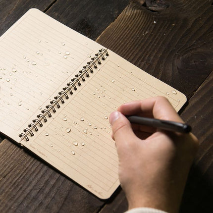 Side Spiral Notebook 12 X 18cm - Tan