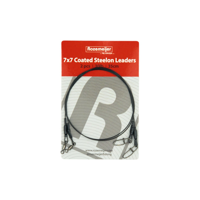 Rozemeijer 7x7 Coated Steelon Leaders 35cm 2pcs