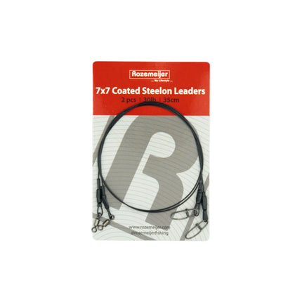 Rozemeijer 7x7 Coated Steelon Leaders 35cm 2pcs