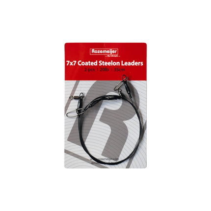 Rozemeijer 7x7 Coated Steelon Leaders 35cm 2pcs