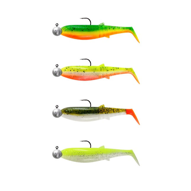 Savage Gear Cannibal Shad 6.8cm 3g Clearwatermix 4PCS 77180