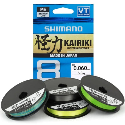 Shimano Kairiki 8 150 meter Steel Grey