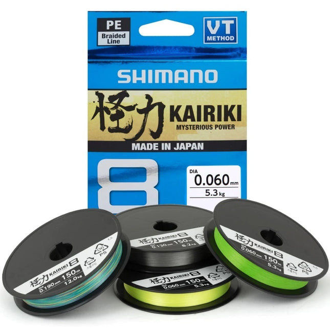 Shimano Kairiki 8 150m - Yellow