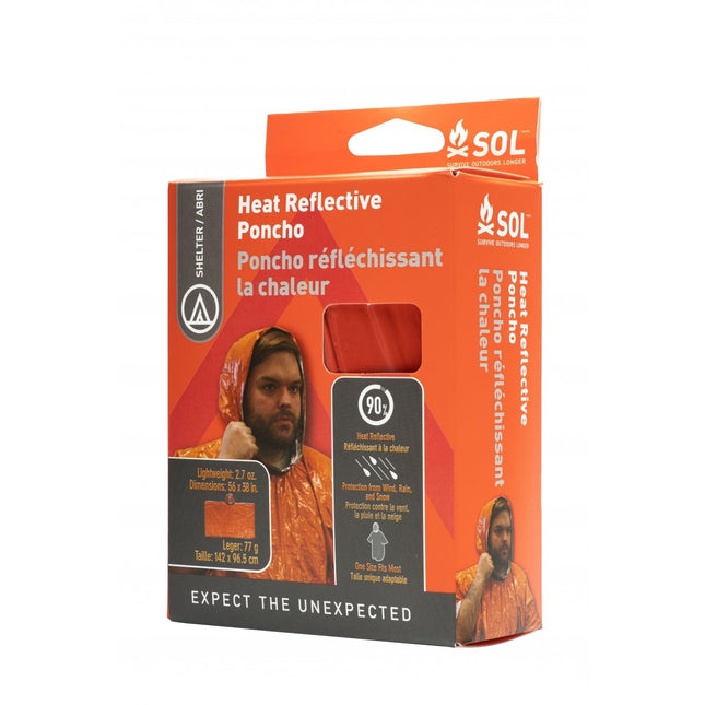 Heat Reflective Poncho  - Orange