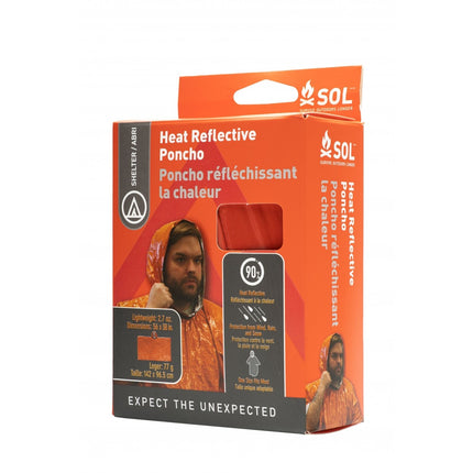 Heat Reflective Poncho  - Orange