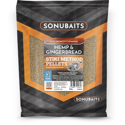 Sonubaits Hemp & Gingerbread Stiki Method Pellets 2mm