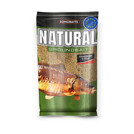 Sonubaits Natural Groundbait Strawberry & Hemp 1kg