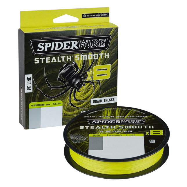 SpiderWire Stealth Smooth 8 Hi-Vis Yellow 150M