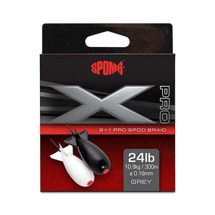 Spomb Spomb X Pro Braid Grey 8+1 0.18mm 24lbs