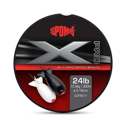 Spomb Spomb X Pro Braid Grey 8+1 0.18mm 24lbs