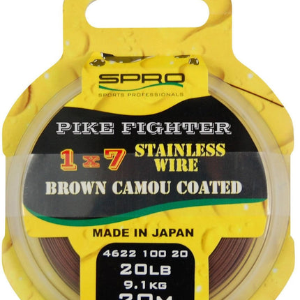 Spro 1X7 Brown Coated Wire 20M