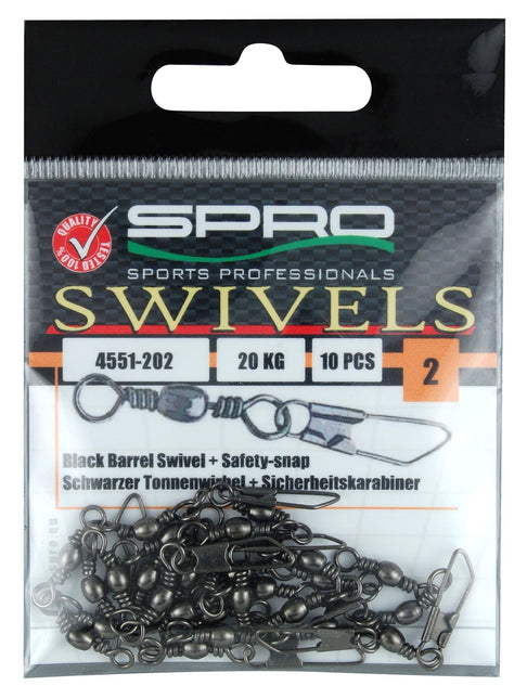 Spro Barrel Swivel with Safety Snap