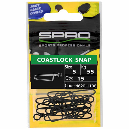 Spro Matte Black Coastlock Snap