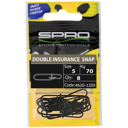 Spro Matte Black Double Insurance Snap