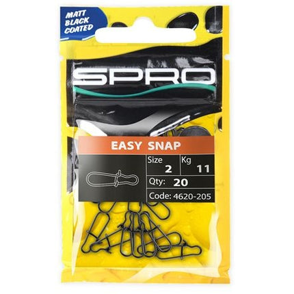 Spro Matte Black Easy Snap