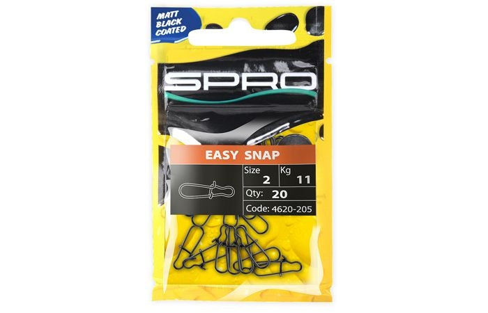 Spro Matte Black Easy Snap