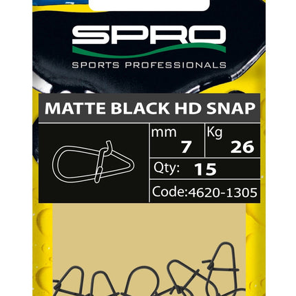 Spro Matte Black HD Snap
