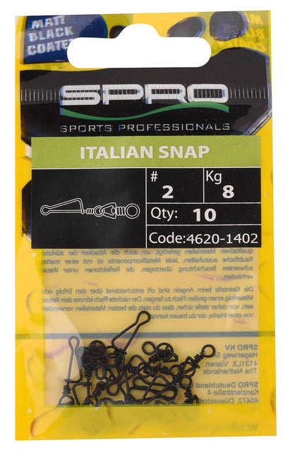 Spro Matte Black Italian Snap