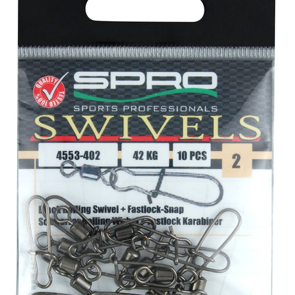 Spro Rolling Swivel with Fast Lock Snap