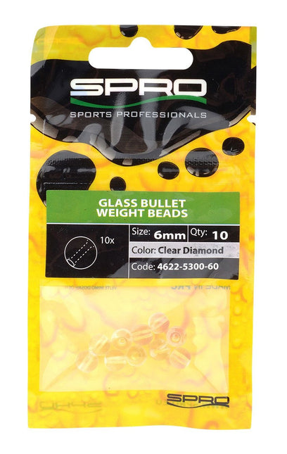 Spro Round Glass Beads Clear Diamond