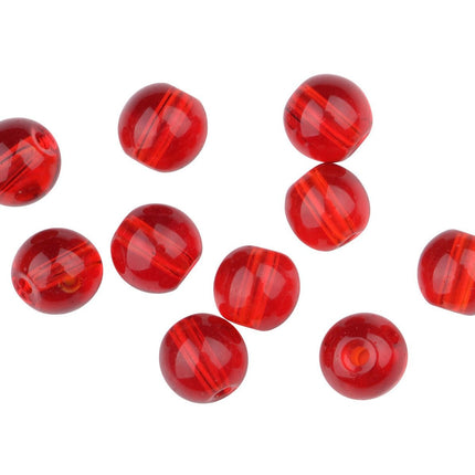 Spro Round Glass Beads Red Ruby