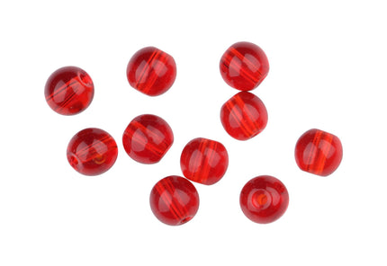 Spro Round Glass Beads Red Ruby