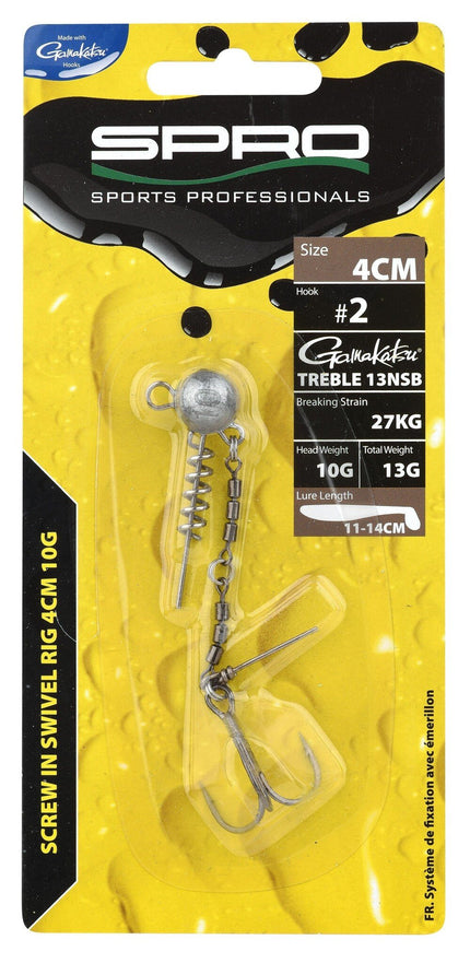 Spro Screw in Swivel Rig 4CM