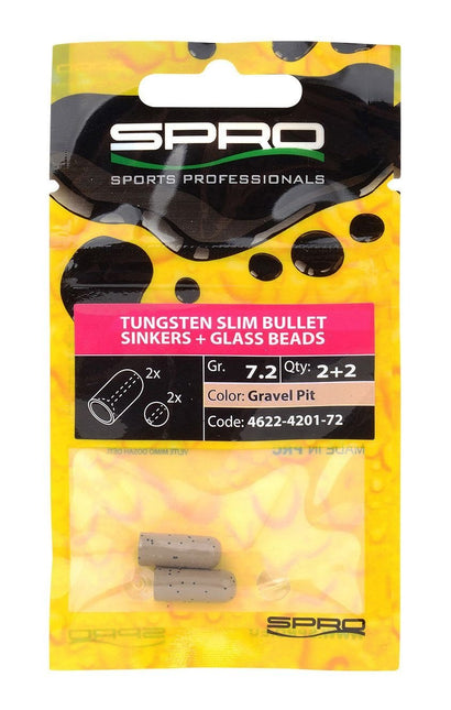 Spro Tungsten Slim Bullet Sinkers Gravel Pit