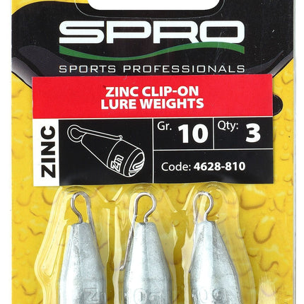 Spro Zinc Clip-On Lure Weights 3PC